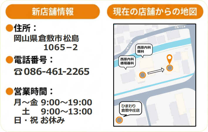 倉敷松島店 移転