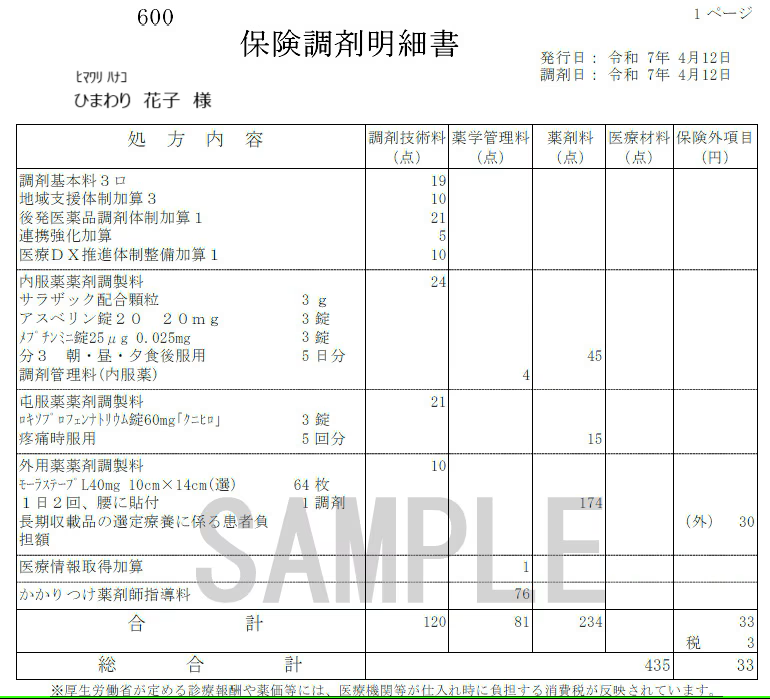 明細書のサンプル