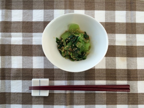 チンゲン菜のごまみそあえの写真