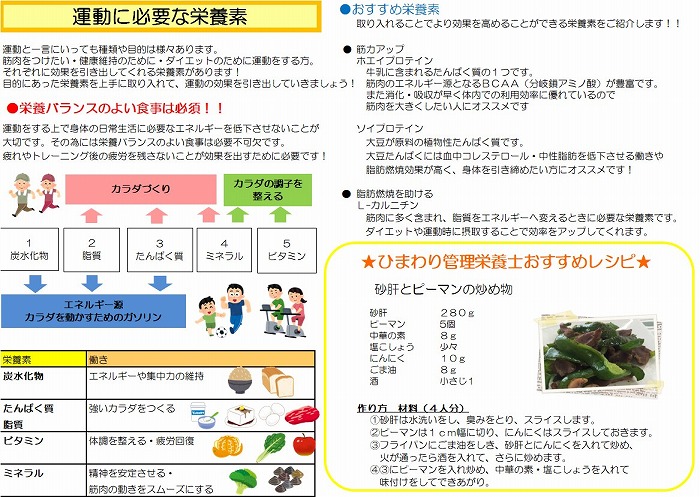 令和元年 9月度管理栄養士通信を配信します ひまわりnews